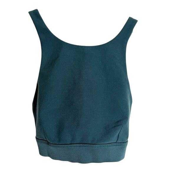 Alo Yoga Iconic 90’s Midnight Green Medium Impact Sports Bra Size Small - Picture 3 of 7